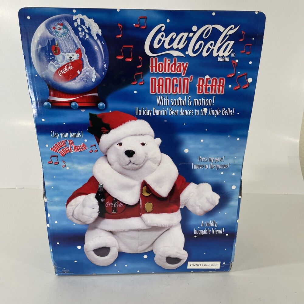 Coca Cola Holiday Dancin’ Bear With Sound And Motion - Untested - Picture 3 of 6